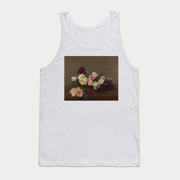 Ignace-Henri-Theodore Fantin-Latour - A Basket Of Roses Tank Top by jandesky